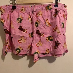 Victoria’s Secret PINK sleep shorts. Size XL
Xmas theme